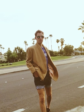 「chic」｜「アイテム（チェスターコート）」を使った、Sartorial Prince.さん（メンズ・178cm）の夏コーディネート