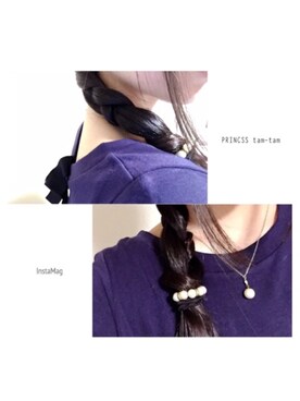 「アイテム（ルームウェア、ブルー系）」を使った、kさん（レディース・153cm）の冬コーディネート