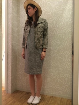 「MAYSON GREY（メイソングレイ）のアイテム」を使った、Rinaさん（レディース・163cm）の春コーディネート