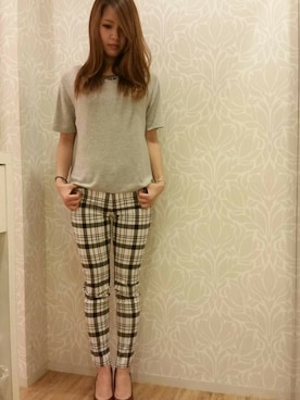 「MAYSON GREY（メイソングレイ）のアイテム」を使った、Rinaさん（レディース・161cm）の秋コーディネート