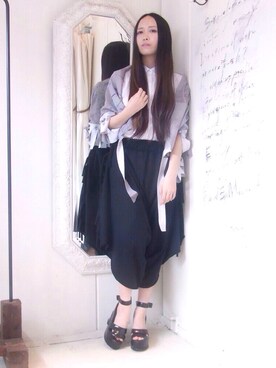 「HISUI（ヒスイ）のアイテム」を使った、staffさん（レディース・158cm）の夏コーディネート