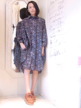 「HISUI（ヒスイ）のアイテム」を使った、staffさん（レディース・158cm）の夏コーディネート