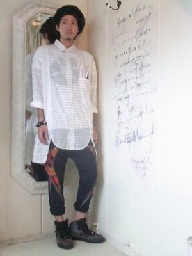「YEAH RIGHT!!（イェーライト）のアイテム」を使った、staffさん（メンズ・170cm）の夏コーディネート