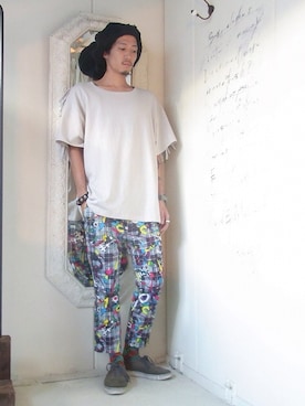 「YEAH RIGHT!!（イェーライト）のアイテム」を使った、staffさん（メンズ・170cm）の秋コーディネート