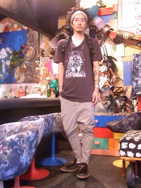 「JUCO.」｜staffさん（メンズ・172cm）の夏コーディネート