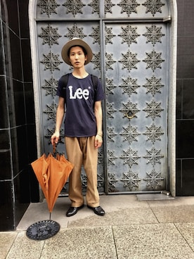 「乱痴気（ランチキ）のアイテム（パンツ）」を使った、ぱらさん（メンズ・175cm）の夏コーディネート