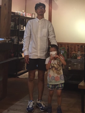 「COOPERS TOWN（クーパーズタウン）のアイテム（帽子）」を使った、セキセイインコさん（メンズ・173cm）の秋コーディネート