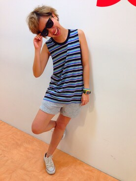 迫田美穂さん(レディース・158cm)の春コーディネート