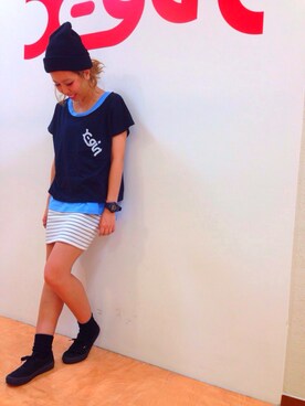 迫田美穂さん(レディース・158cm)の夏コーディネート