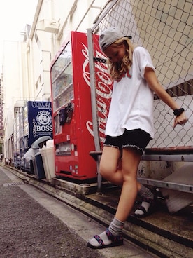 迫田美穂さん（レディース・158cm）の夏コーディネート