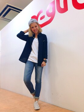 迫田美穂さん（レディース・158cm）の夏コーディネート