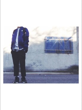 「BLUE WORK（ブルーワーク）のアイテム（ジャケット/アウター）」を使った、c.elti.cさん（メンズ・172cm）の冬コーディネート