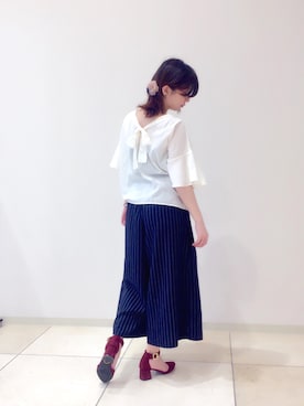 「GORGE（ゴージ）のアイテム（シューズ）」を使った、WMさん（レディース・153cm）の秋コーディネート
