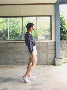 「GRL（グレイル）のアイテム（ピアス（両耳用））」を使った、Möさん（レディース・159cm）の春コーディネート