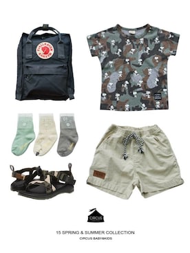 「アイテム（レッグウェア）」を使った、circusさん（キッズ・100cm）の夏コーディネート