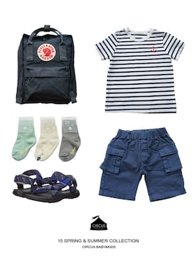 「アイテム（レッグウェア）」を使った、circusさん（キッズ・100cm）の夏コーディネート