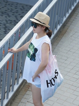 「アイテム（タンクトップ）」を使った、circusさん（レディース・162cm・30代）の夏コーディネート