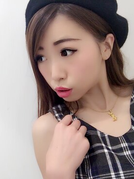 「CECIL McBEE（セシルマクビー）のアイテム（ハンチング/ベレー帽）」を使った、Kさん（レディース・155cm）の夏コーディネート