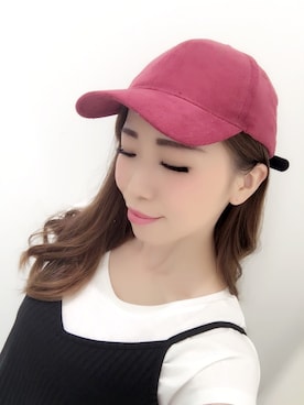 「CECIL McBEE（セシルマクビー）のアイテム（キャップ）」を使った、Kさん（レディース・155cm）の夏コーディネート