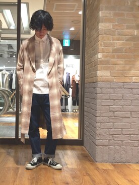 「SAMSARA（サムサラ）のアイテム」を使った、r.kobata1204さん（メンズ・182cm）の秋コーディネート