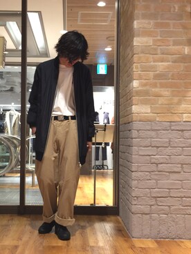 「JULIEN DAVID（ジュリエンデビッド）のアイテム（ジャケット/アウター）」を使った、r.kobata1204さん（メンズ・182cm）の秋コーディネート