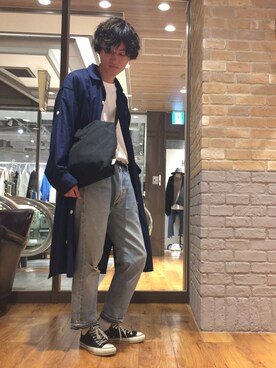 「OLD PARK（オールドパーク）のアイテム」を使った、r.kobata1204さん（メンズ・182cm）の秋コーディネート