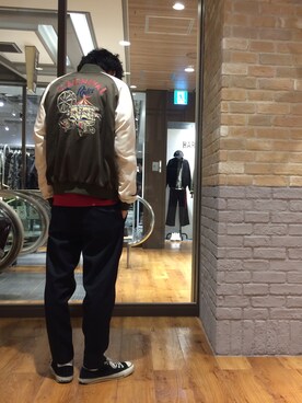 「lideal（リデアル）のアイテム」を使った、r.kobata1204さん（メンズ・182cm）の秋コーディネート