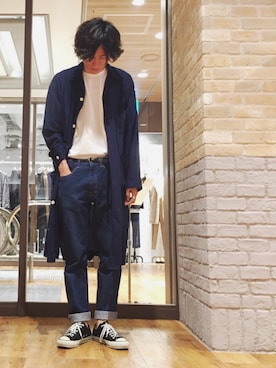 「JULIEN DAVID（ジュリエンデビッド）のアイテム」を使った、r.kobata1204さん（メンズ・182cm）の秋コーディネート