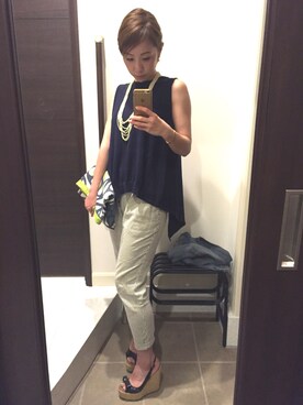 「sabena（サベナ）のアイテム」を使った、misaboboさん（レディース・161cm）の夏コーディネート