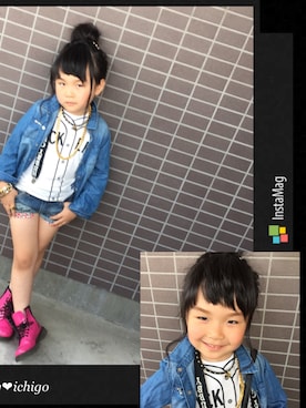「アイテム（ブーツ）」を使った、ichigoさん（キッズ・110cm）の夏コーディネート