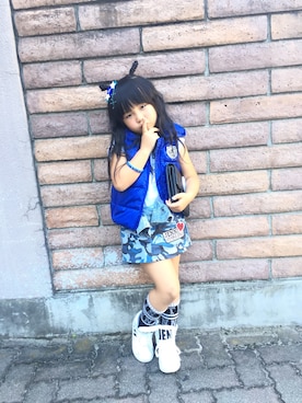 「JENNI（ジェニィ）のアイテム（ジャケット/アウター）」を使った、ichigoさん（キッズ・120cm）の秋コーディネート