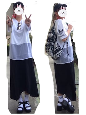 「ANAP USA（アナップユーエスエー）のアイテム」を使った、IZUkuMIさん（レディース・170cm）の春コーディネート