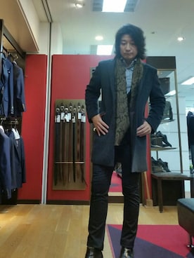 「おとなコーデ」｜「アイテム（チノパンツ）」を使った、nishiさん（メンズ・176cm）の秋コーディネート