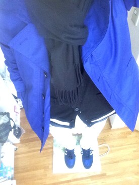 「A.S.M（エーエスエム）のアイテム（ダウンジャケット/コート）」を使った、noriさん（メンズ・176cm）の春コーディネート