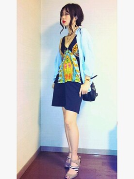 「Ungaro（ウンガロ）のアイテム」を使った、Sayuri 一縷のさん（レディース・157cm）の夏コーディネート
