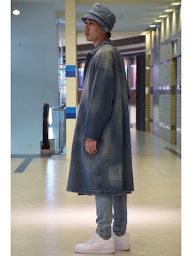 「Badhiya（バディ―ヤ）のアイテム（パンツ）」を使った、高橋 柊さん（メンズ・172cm）の夏コーディネート