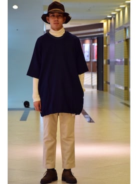 「neonsign」｜「アイテム（その他シューズ）」を使った、高橋 柊さん（メンズ・172cm）の夏コーディネート