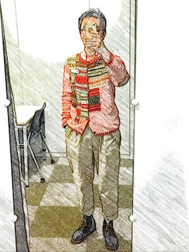 「GITMAN BRS.（GITMAN BRS.）のアイテム（トップス）」を使った、SOTAさん（メンズ・176cm）の冬コーディネート