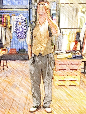 「GITMAN BRS.（GITMAN BRS.）のアイテム（トップス）」を使った、SOTAさん（メンズ・176cm）の春コーディネート