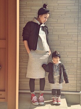 「タイツ×靴下」｜「アイテム（その他）」を使った、COCOさん（キッズ・90cm）の冬コーディネート