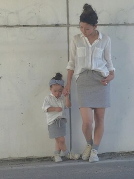 「ドラフトCO」｜「アイテム（その他）」を使った、COCOさん（キッズ・90cm）の夏コーディネート