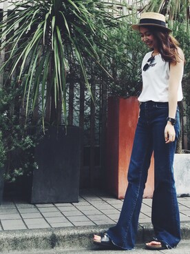 Sawakoさん（レディース・157cm）の夏コーディネート