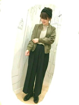 「らくちん」｜「アイテム（ブーツ）」を使った、yukaさん（レディース・157cm）の秋コーディネート