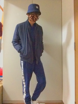 「アイテム（ジャージ）」を使った、いちみださん（メンズ・182cm・10代）の冬コーディネート