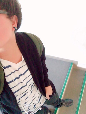 「BEAMS（ビームス）のアイテム（その他シューズ）」を使った、ちゃひろさん（メンズ・160cm）の秋コーディネート