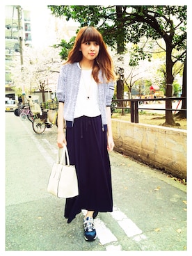 「rous（ラス）のアイテム（ジャケット/アウター）」を使った、MARIKOさん（レディース・168cm）の春コーディネート