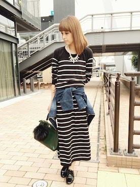 「rous（ラス）のアイテム（財布/小物）」を使った、MARIKOさん（レディース・168cm）の秋コーディネート