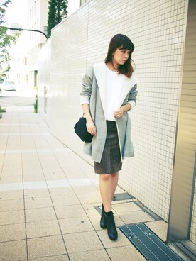 「rous（ラス）のアイテム（トップス）」を使った、MARIKOさん（レディース・168cm）の秋コーディネート