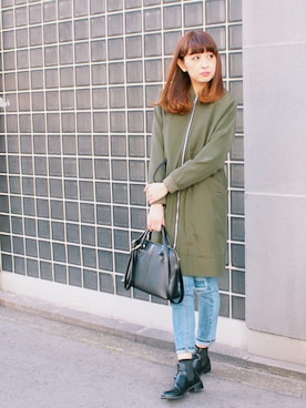 「rous（ラス）のアイテム（ジャケット/アウター）」を使った、MARIKOさん（レディース・168cm）の冬コーディネート