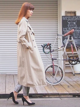 「rous（ラス）のアイテム（ジャケット/アウター）」を使った、MARIKOさん（レディース・168cm）の冬コーディネート